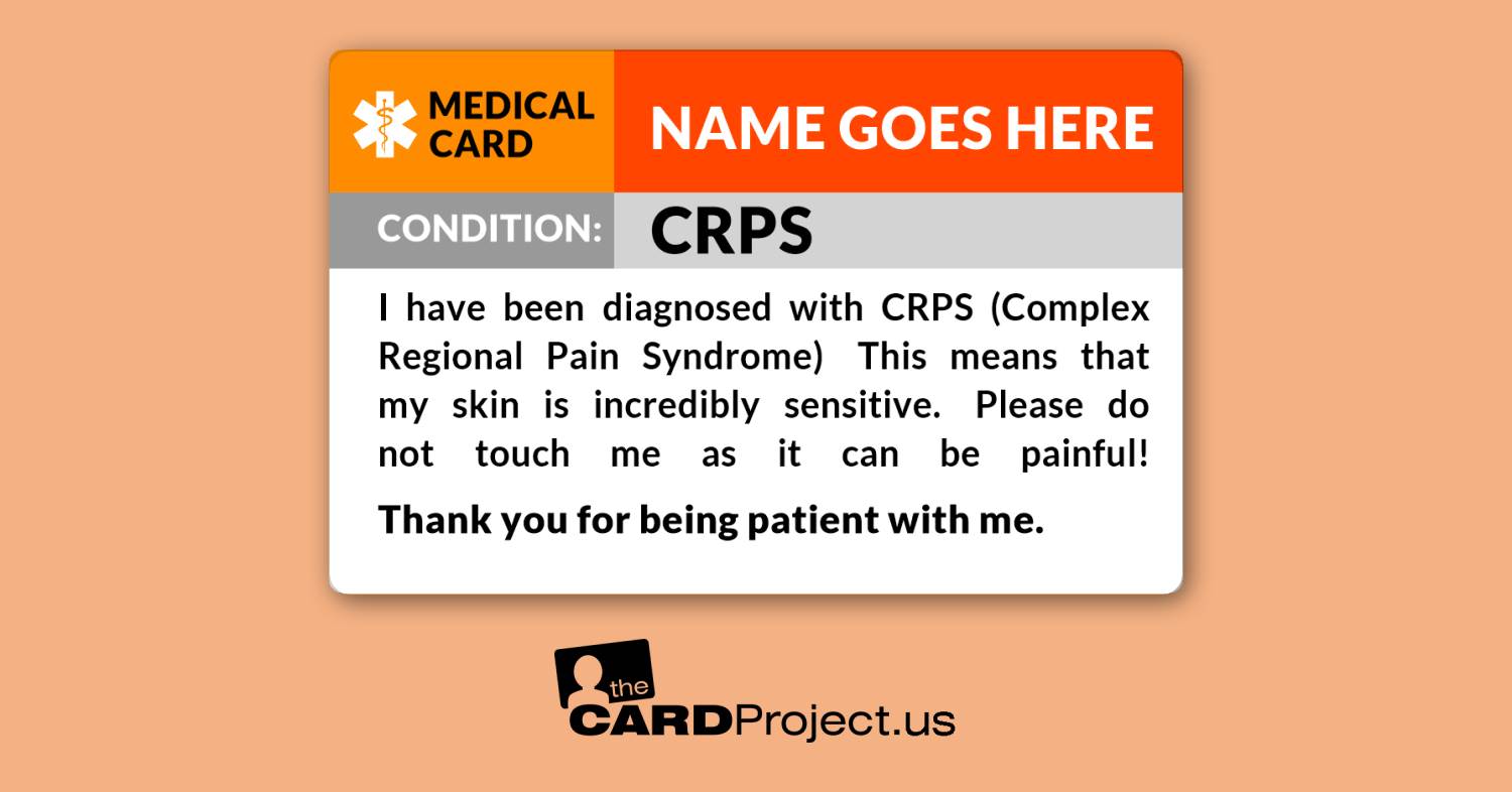 CRPS Medical Card (FRONT)